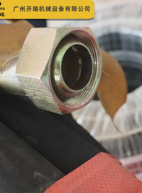 厂家现货工业级黑色天然高压气管空气橡胶美字软管38*1*6m风管