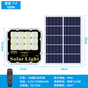 太陽能投光燈led照明太陽能路燈戶外防水庭院燈外貿廠家批發 新款