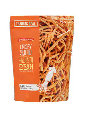 山姆代购 Traders Deal韩国进囗 香脆鱿鱼条 240g 酥脆咸香零食