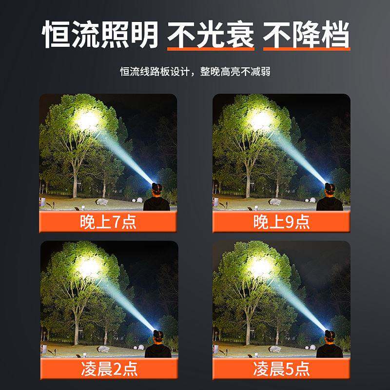 进口工艺超亮强光头灯充电户外夜钓钓鱼专用头戴式感应赶海矿灯u.