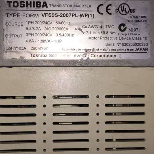 2    VFS9S-2007PL-WP(1) 二手东芝0.