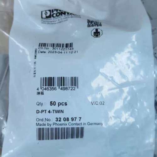 菲尼克斯挡板 3208977  D-PT 4-TWIN&nbsp;-&nbsp;