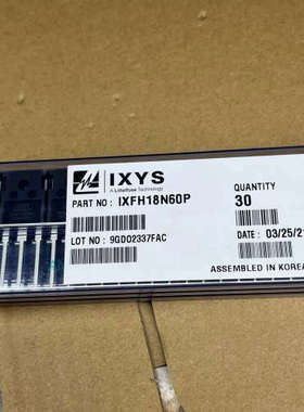IXFH18N60P 原装管全新IXYS  MOS大功率场效