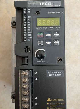 东元变频器，S310-2P5-H1D，功能包好，实物图片，包