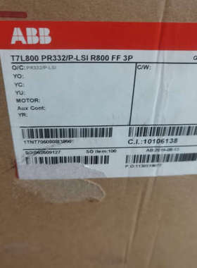 ABB塑壳断路器T7L800 PR332/P-LSI R80