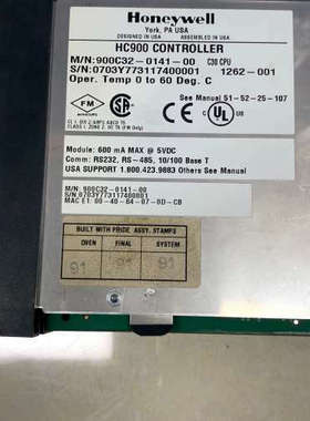 霍尼韦尔HC900 C30 CPU模块900C32-0141