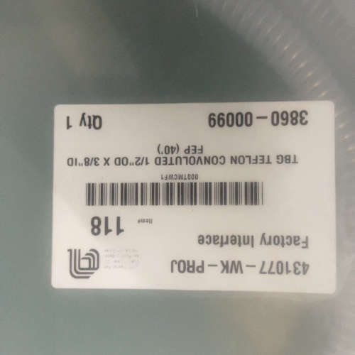 AMAT TBG TEFLON CONVOLUTED 1/2