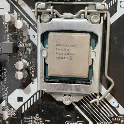 华擎E3V5 WS主板 十e3/1230v5套装，成色不错，