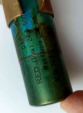 拆机英国hunts  电容 24uf，500V，一个