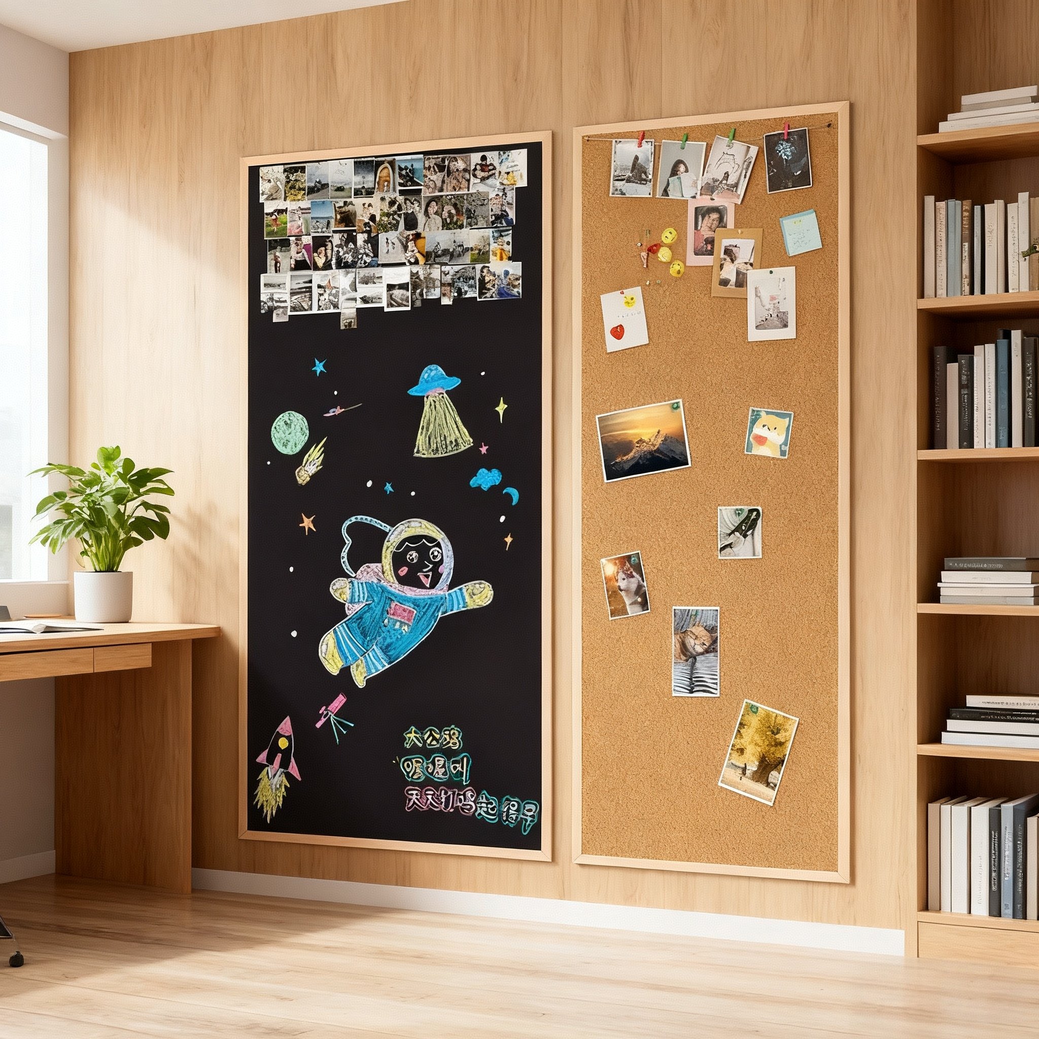 美斯特木框黑板软木板组合留言板计划板挂墙DIY照片墙办公家用儿童教学黑板墙可涂鸦墙贴成品大白板装饰定制,文具电教/文化用品/商务用品,黑板/黑板贴,淘宝优惠券,粉丝福利购,淘宝优惠卷