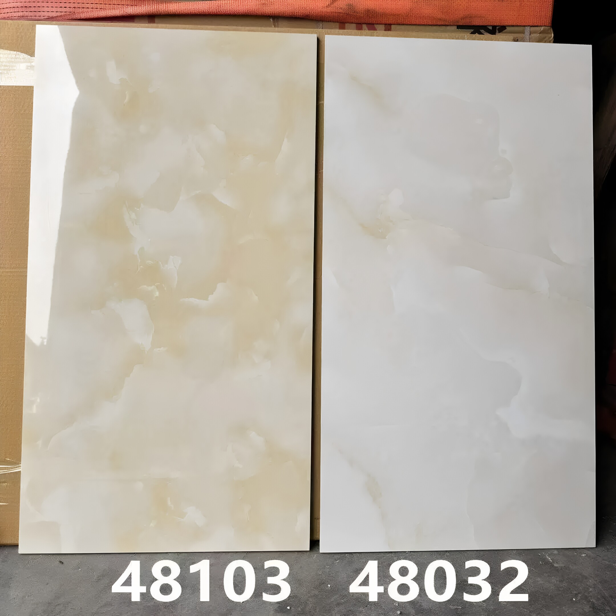 广东佛山通体中板400x800瓷砖玉石黄色厨房卫生间防污暖色系墙砖