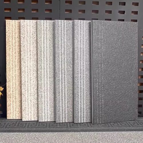 弧边一体成型户外庭院楼梯踏步瓷砖470X1200防滑耐磨地铺石台阶砖