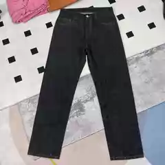 2026 New High-Waisted Slim-Fit Extended-Length Jeans in Denim Blue with a Vintage Style for Tall Individuals