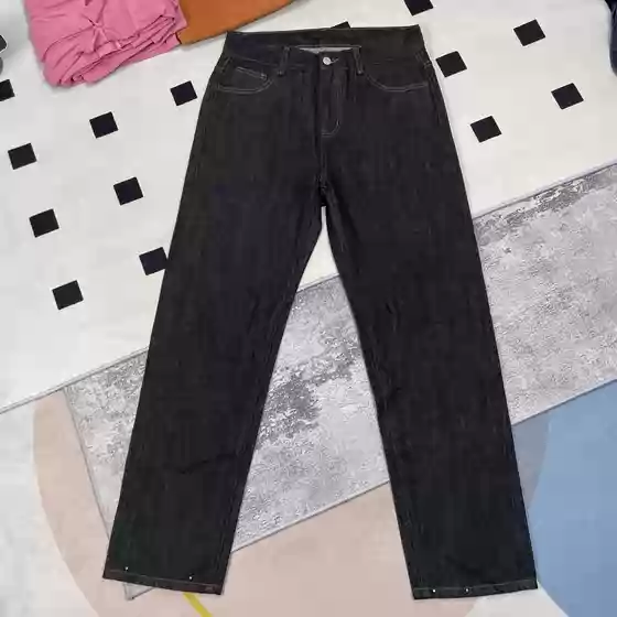 2026 New High-Waisted Slim-Fit Extended-Length Jeans in Denim Blue with a Vintage Style for Tall Individuals