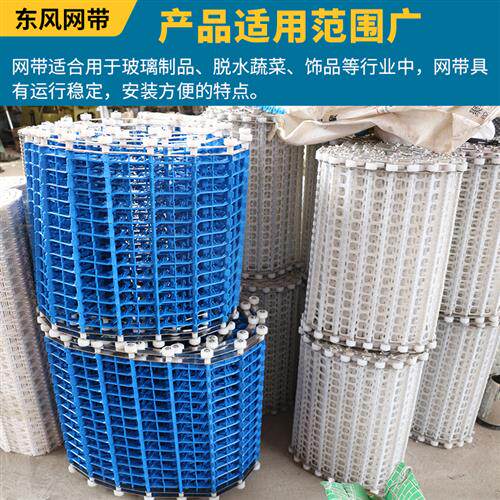 pp塑料网带平格耐高温输送带杯子传送机械带尼龙带挡板输送机网带