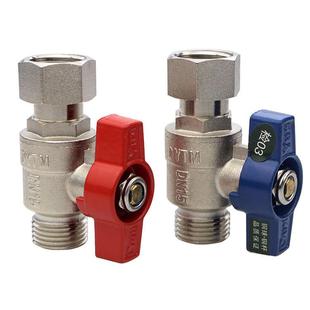 2直通热水器开关球阀 全铜4分6分内外丝活接球阀DN15铜球芯冷热1