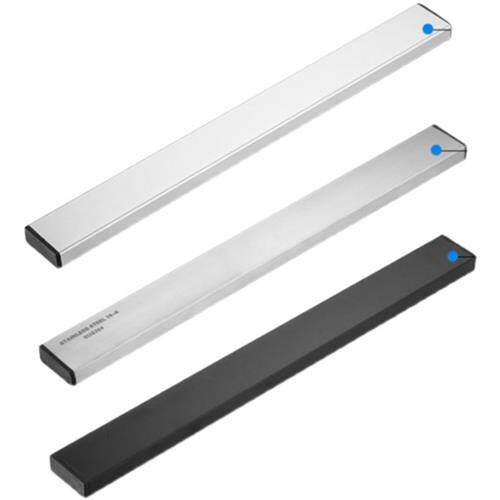 不锈钢磁铁刀架厨房壁挂式免打孔磁性刀具收纳吸铁石铝合金沥水"