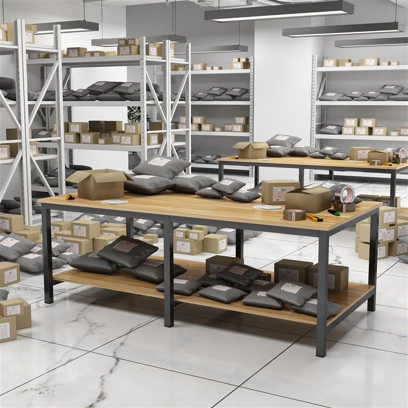 工作台大桌子裁剪台打包台车间包装台电子厂流水线操作检验台桌子