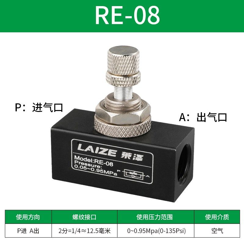 qe04排气阀快排手动气阀hsv08手滑阀气动控制开关05气缸气动asc阀