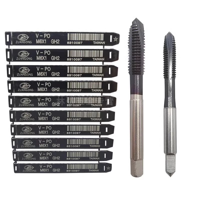 ZG进口镀钴螺旋机用k不锈钢螺旋丝攻mM2M3M4M5M6M8M10M12先端丝锥