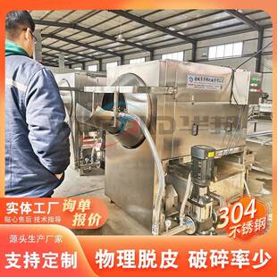 核仁脱皮流IIL皮水线 不锈桃钢杏仁去机 全自动桃仁物核理脱皮机