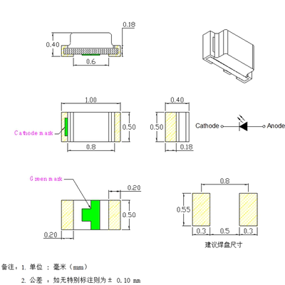 厂家直销贴片LED发光管060308051206红/绿/黄/蓝/橙/白灯整盘