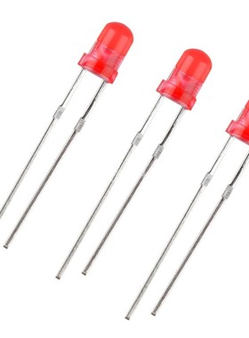 直插LED发光二极管灯珠F3F53/5mm红绿黄蓝白橙色短/长脚高亮