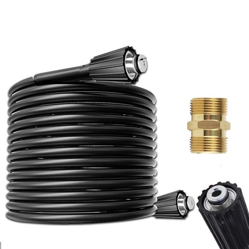 跨境凯驰高压洗车软管15米Ｍ22-14铜对接延长管清洗机水枪出水管