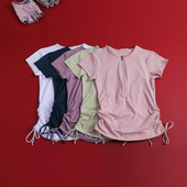 显瘦健身服跑步速干运动T恤tshirt 透气上衣修身 LULU 瑜伽服女短袖