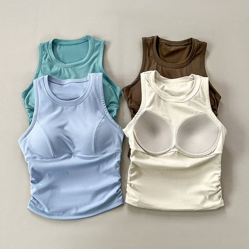 运动内衣女防震聚拢瑜伽背心女夏季新款普拉提上衣收副乳健身文胸