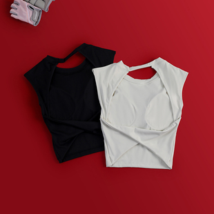 高强度一体式 防震聚拢健身衣跑步训练瑜伽服速干衣 运动背心女夏季