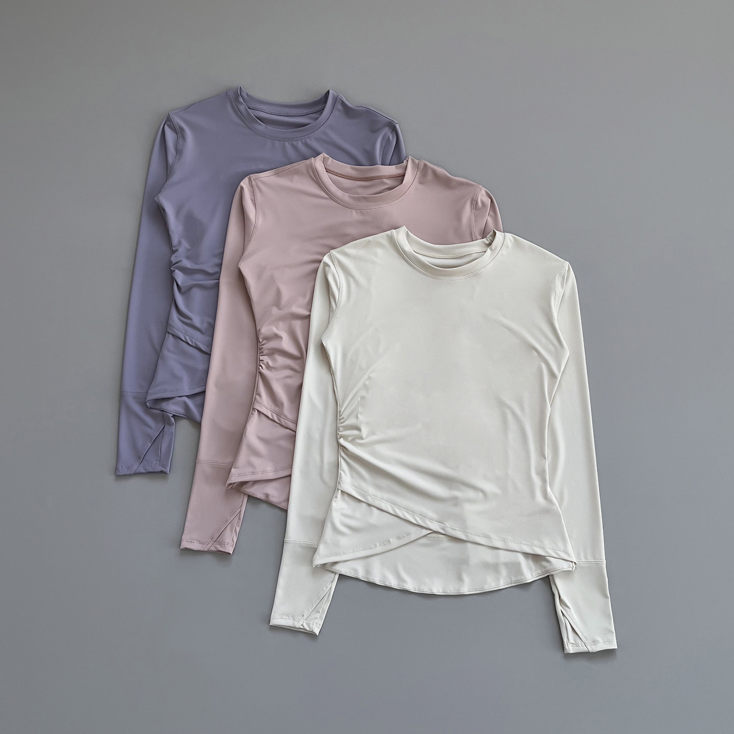 修身显瘦瑜伽服女专业训练普拉提健身上衣T恤户外跑步长袖运动服,运动服/休闲服装,运动T恤,淘宝优惠券,粉丝福利购,淘宝优惠卷