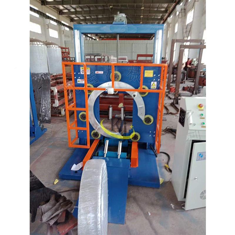 地包暖管包装机 自圈绕打动包机 钢圈缠绕机 轮胎缠绕覆膜机 装机