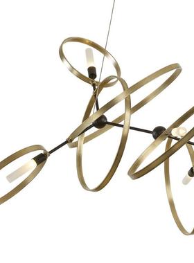 北客欧后现代餐厅厅吊灯金属圆环简约性SS-D1885个创设计师灯意具