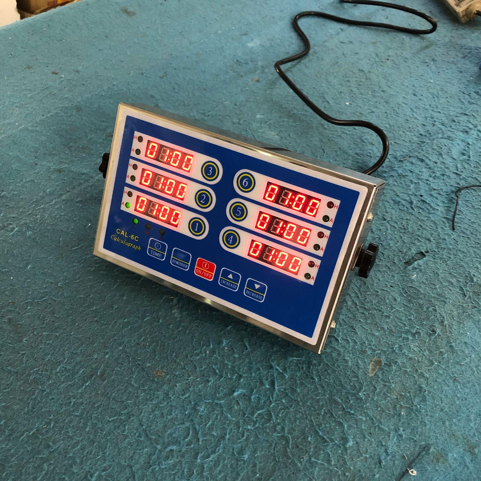 71642用六通道计时器汉堡炸鸡奶茶商店烘焙厨房段倒 计6时器