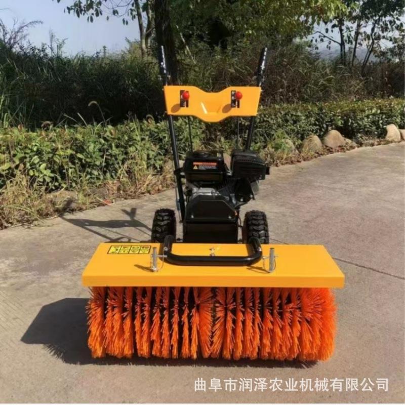 大型功率螺旋蛟QRV龙式清雪机手推一体式小面扫雪机效1路5马力高
