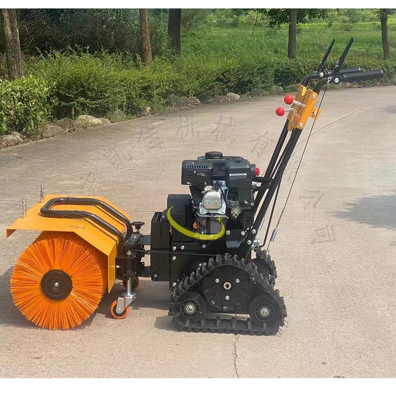 65552马手推扫雪机可更换抛雪 SD80力0履头带扫.雪机手推履带扫雪