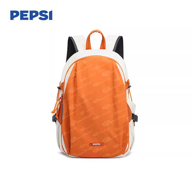 Pepsi百事新款男女同款户外双肩包运动通勤多功能背包防水尼龙