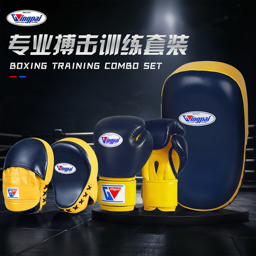 BOXERGING拳击手套手靶脚靶套装