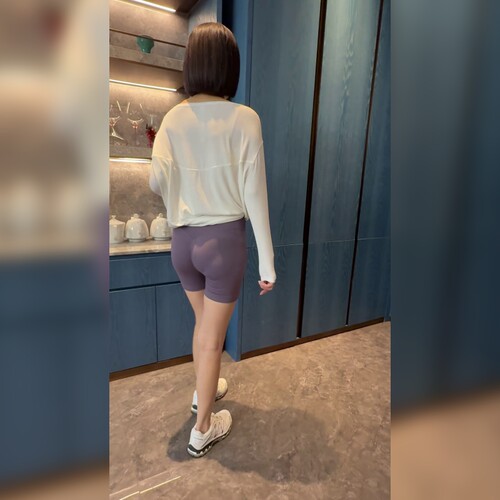 体美缘高腰显瘦提臀瑜伽三分裤
