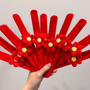 红花备婚好物手环创意结婚用品大全卡通幼儿园小礼物啪啪圈小发圈