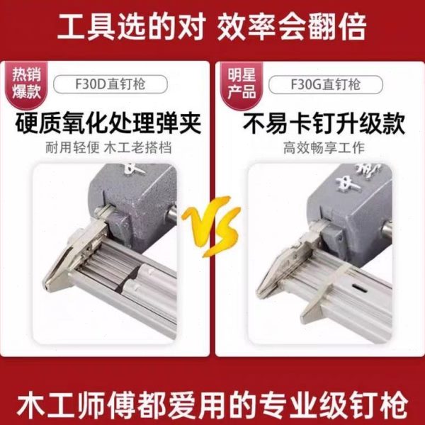 T5钉枪德国品码钉钉气动直中钉枪气钉枪装修吊顶F6430钢钉T质0杰
