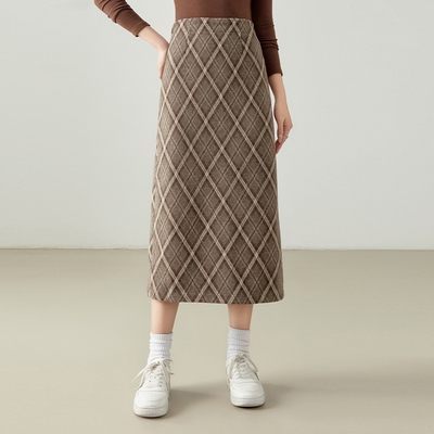 DPY设计师款优雅风格半身裙DPYS04B2C9009QN春秋