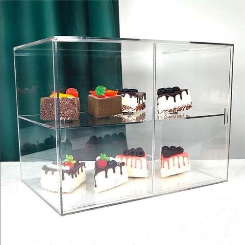 透明亚克力蛋糕面包展示柜防尘架
