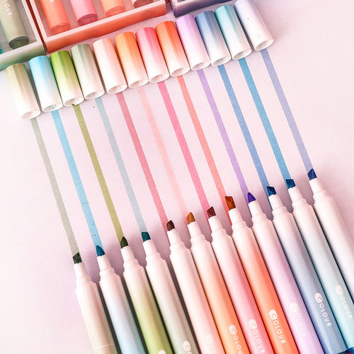 迪辰荧光笔薄利多销莫兰迪淡色