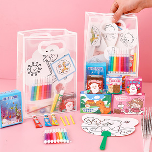 户外填色绘画小礼品幼儿园生日益智伴手礼 薄利多销儿童手工套装