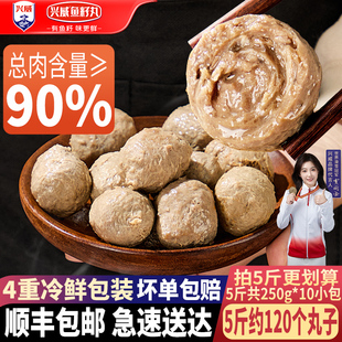 潮汕风味牛肉丸250g*2火锅丸子食材关东煮空气炸锅烧烤夜市商用