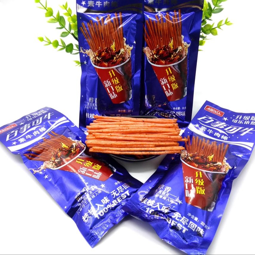 百事可牛素牛肉棒袋装校园辣条棒怀旧面筋休闲麻辣零食小吃