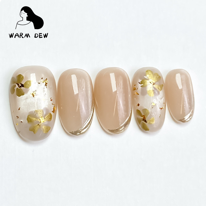 【玉海棠】新中式甲片冰透气质显白清冷穿戴甲手绘立体造型穿戴甲,彩妆/香水/美妆工具,穿戴甲/甲片,淘宝优惠券,粉丝福利购,淘宝优惠卷