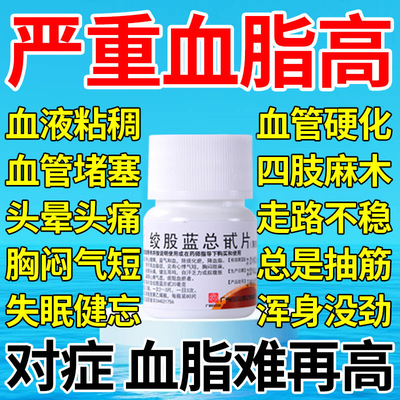 降血脂药物DJ绞股蓝降高血脂胆固醇专用药血脂稠心慌悸气短头晕DJ